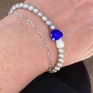 Custom pearl mushroom bracelets